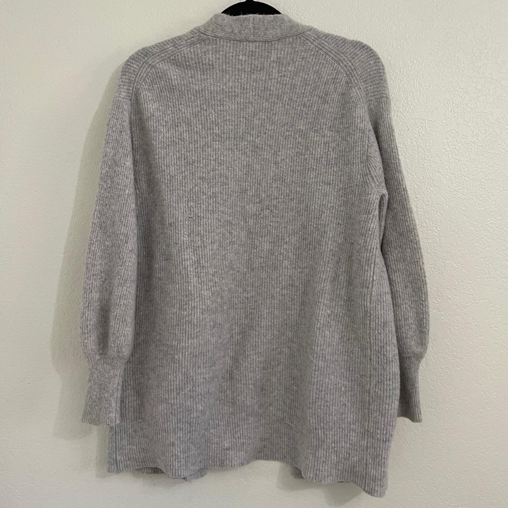 J Crew Women’s Gray Open Cardgian Merino Wool Alpaca Blend size XS - Picture 2 of 7